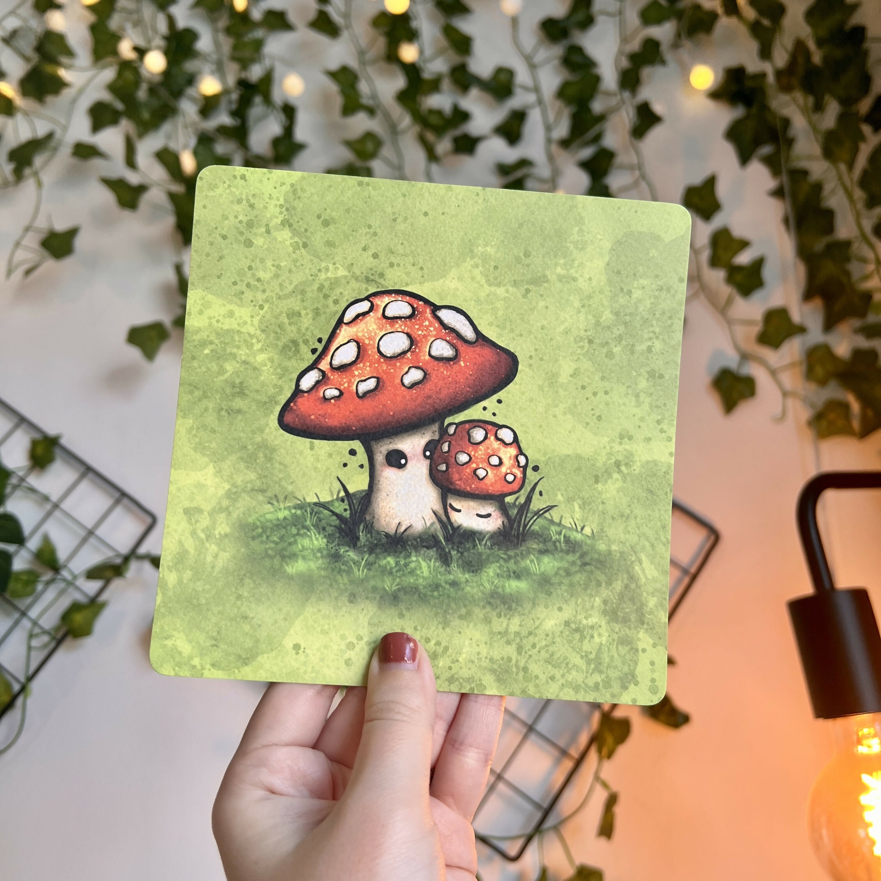 Mushroom Mama Art Print Postcard