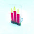 Fused Glass Tealight Holder with Christmas Candle Design