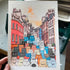Cats on Victoria Street Riso print A5