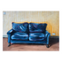 Blue Sofa Art Print | Contemporary Interior Still Life Painting