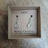 Leo Rock Crystal Zodiac Wire Wrapped Earrings