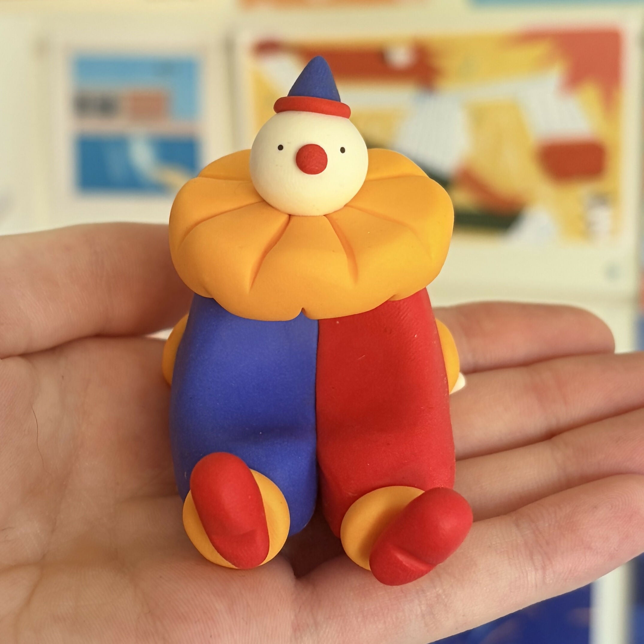 Polymer Clay Clown Figurines