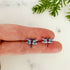 Rainbow Dragonfly Stud Earrings
