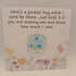 Fused Glass Pocket Hug card