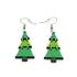 Christmas Tree Dangle Earrings