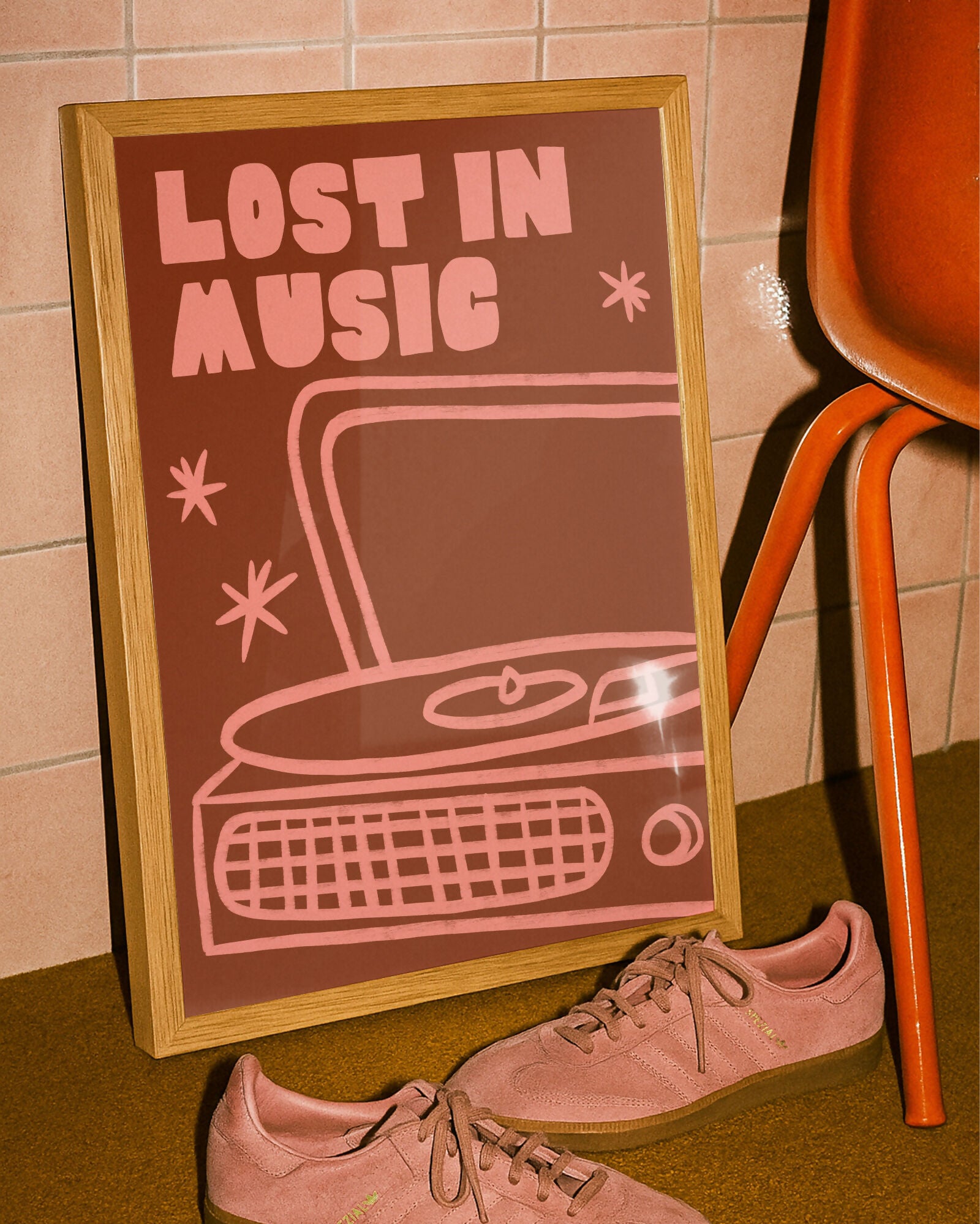 Lost in Music – Record player print
