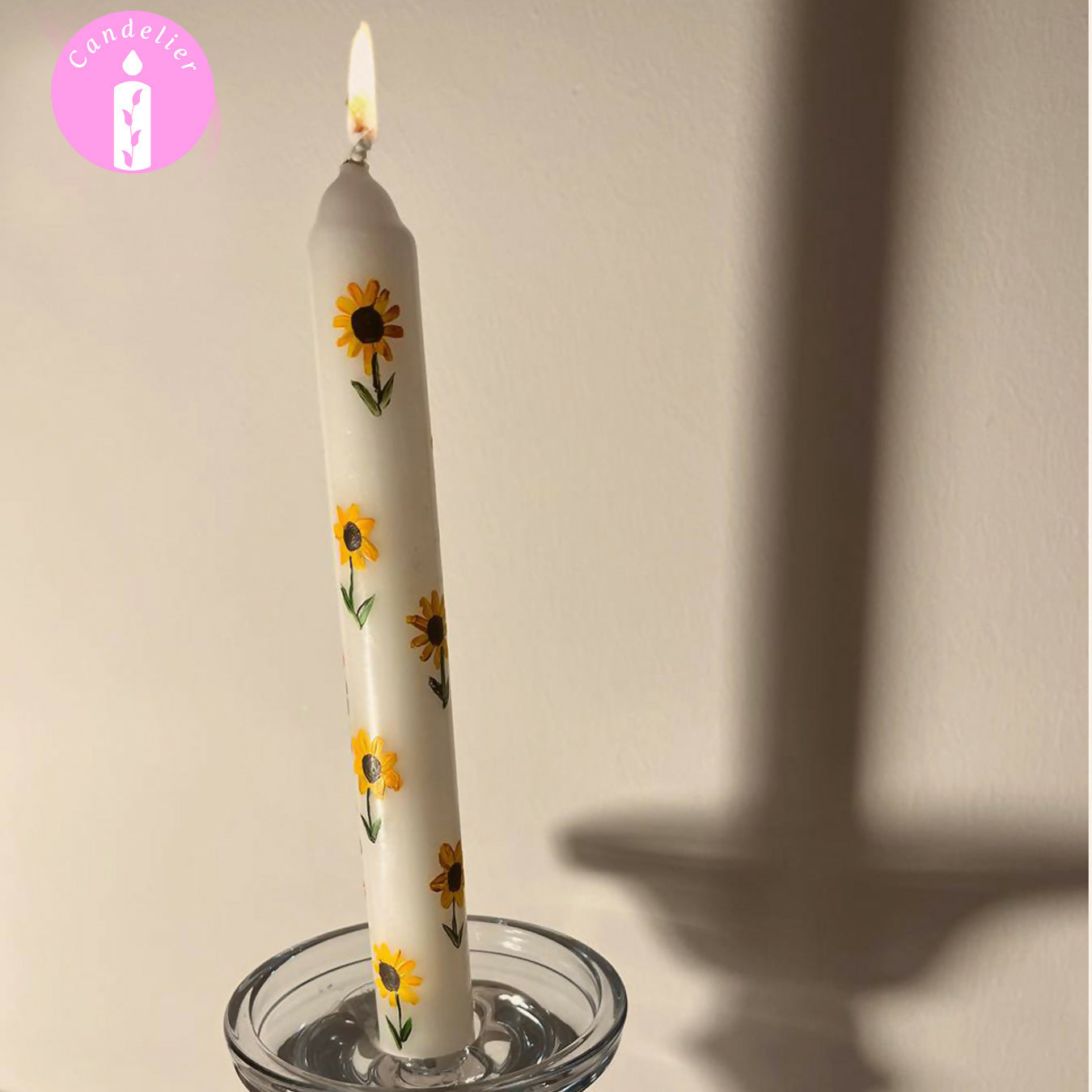 Sunflower Design Candle Stick