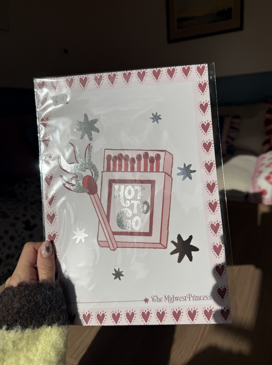 Hot To Go Matchbox Illustrated Midwest Princess Print