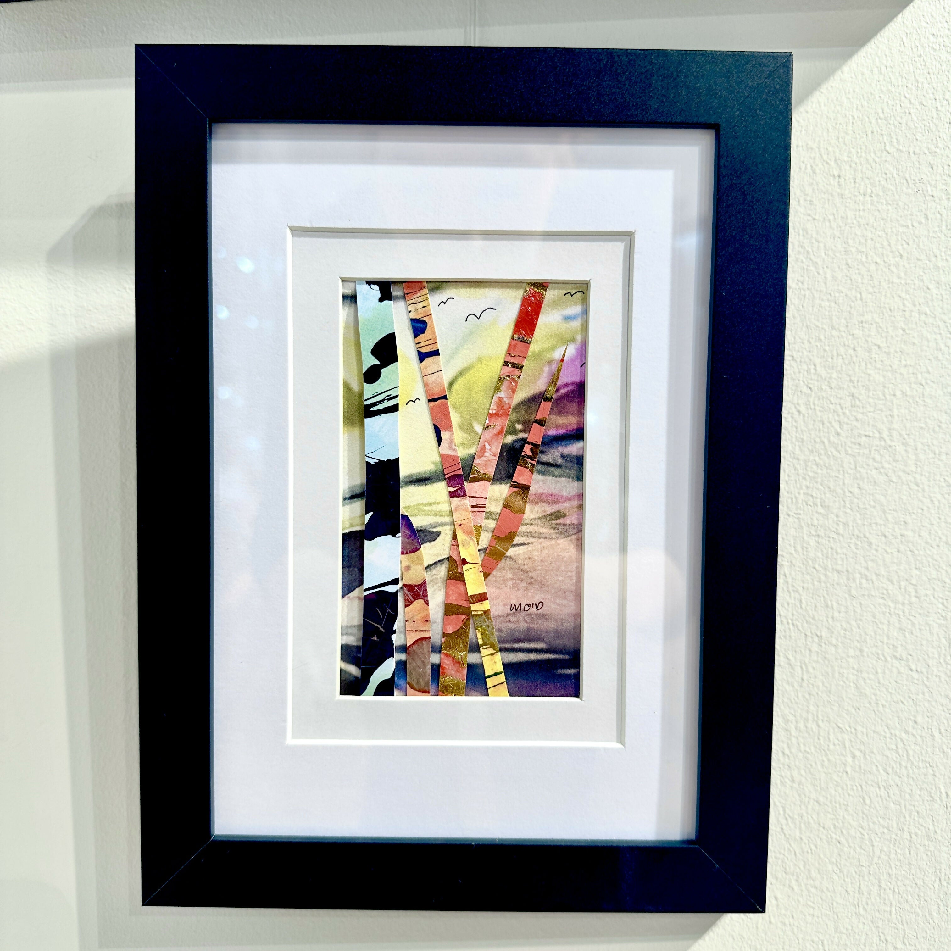 Forest Print 24cm x 18cm Framed (Black)
