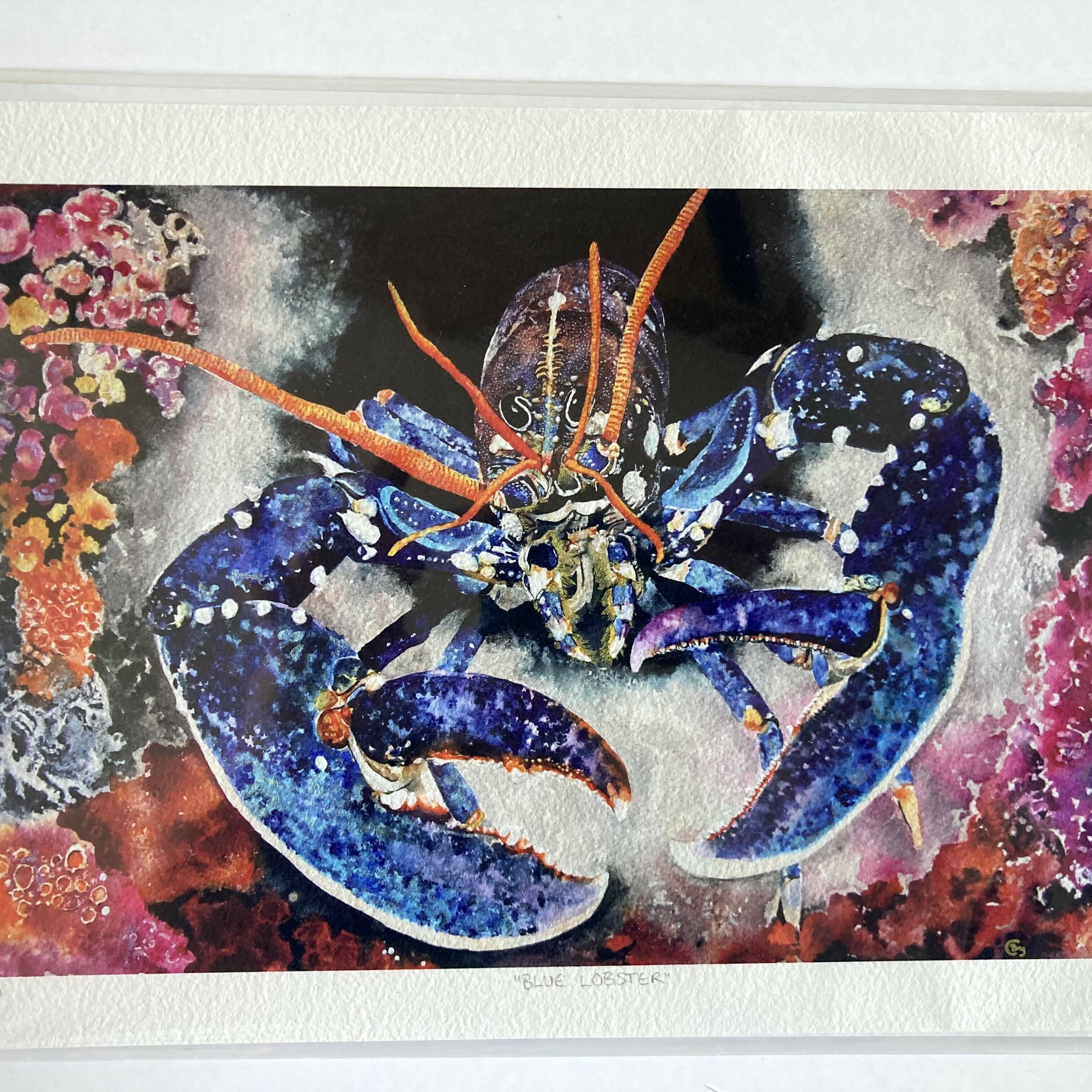Blue Lobster Print