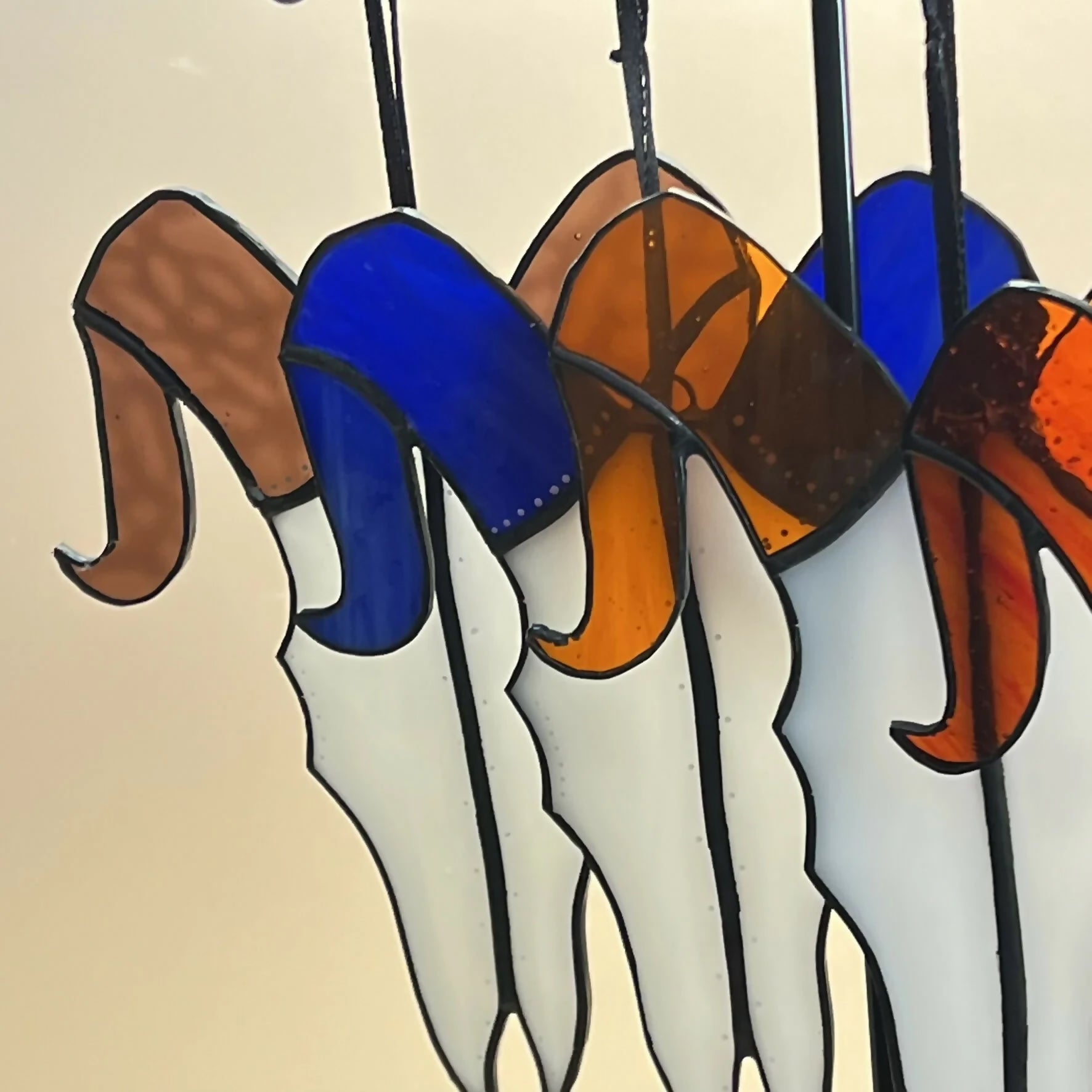 Stained Glass Skull Suncatcher