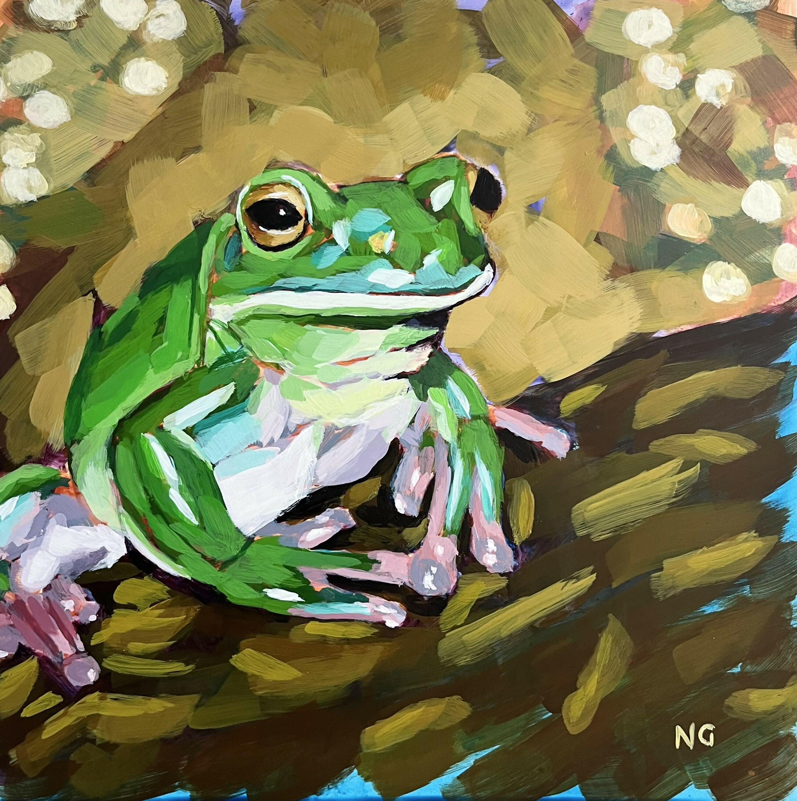 Shimmering Tree Frog - Greetings Card
