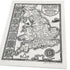 Anglo Saxon Britain Map Hand Drawn Fine Art Print
