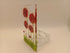 Fused Glass Poppy Tealight