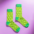 Persona Green Lizard Pattern Egyptian Cotton Men's Socks | UK 6.5 - 11