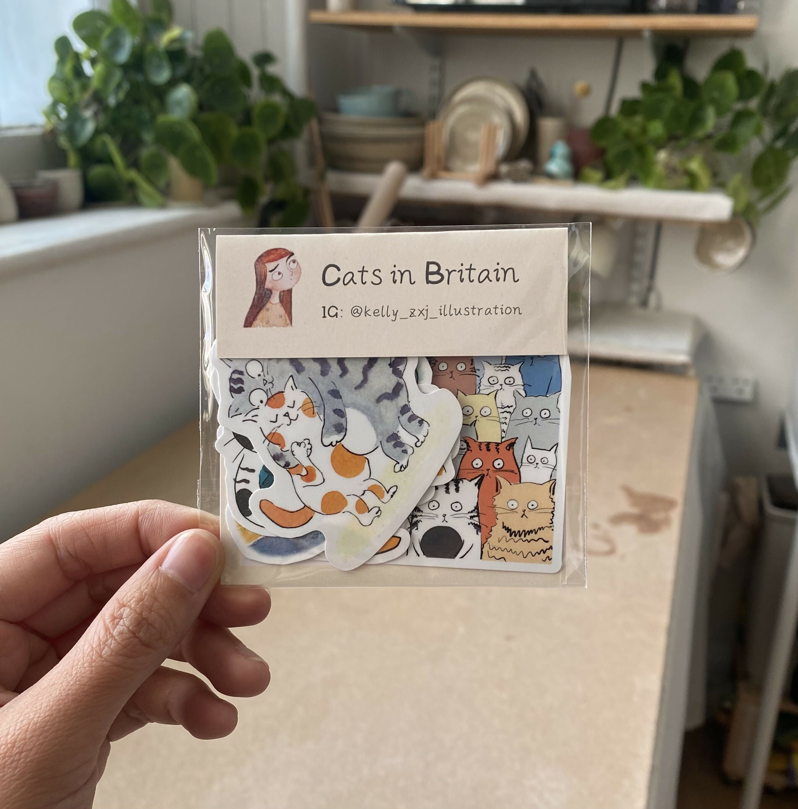 Waterproof Sticker Bag - Cats In Britain