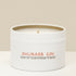 Rhubarb Gin Soy Wax Mini Tin Candle