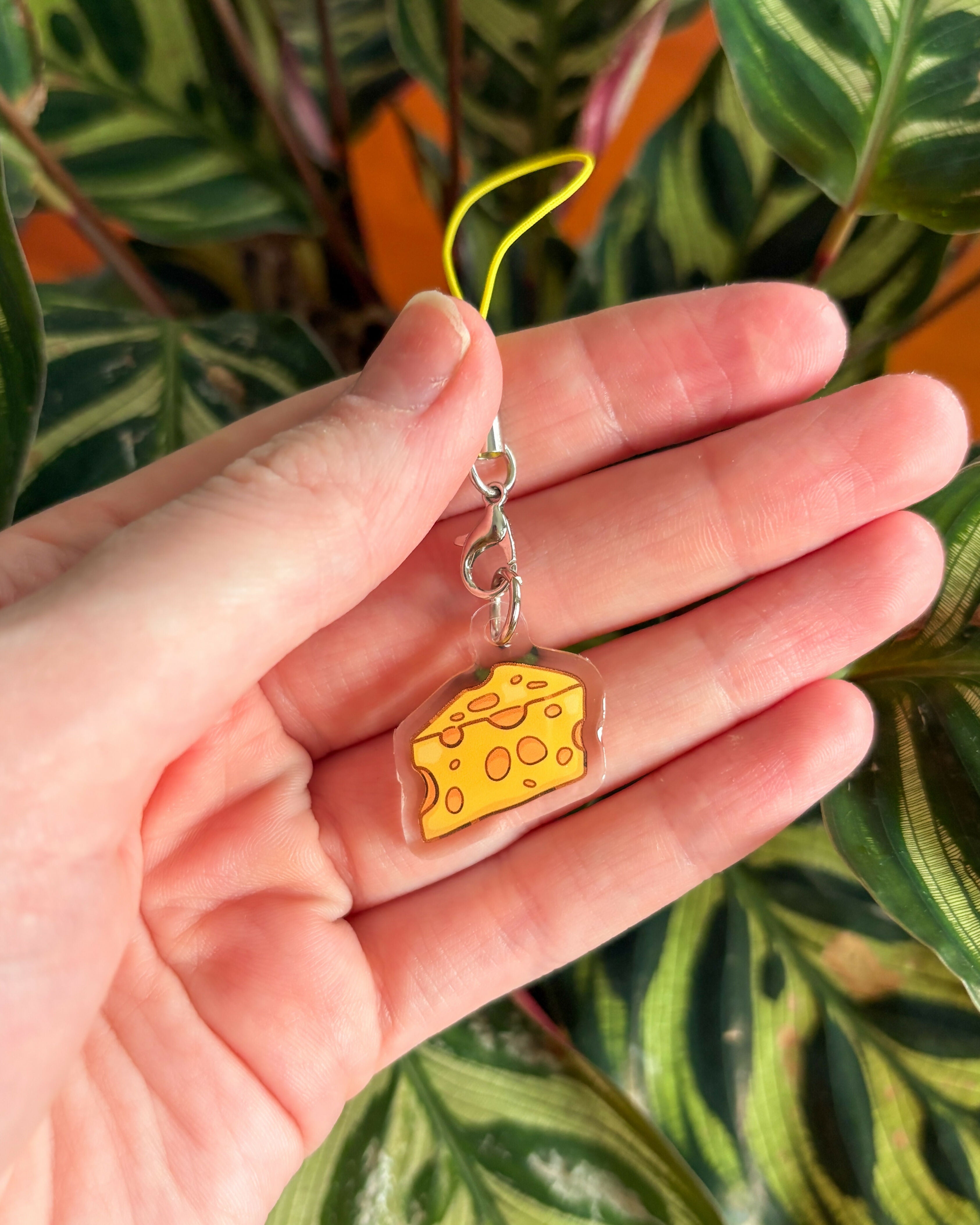 Cheese Food Phone Charm