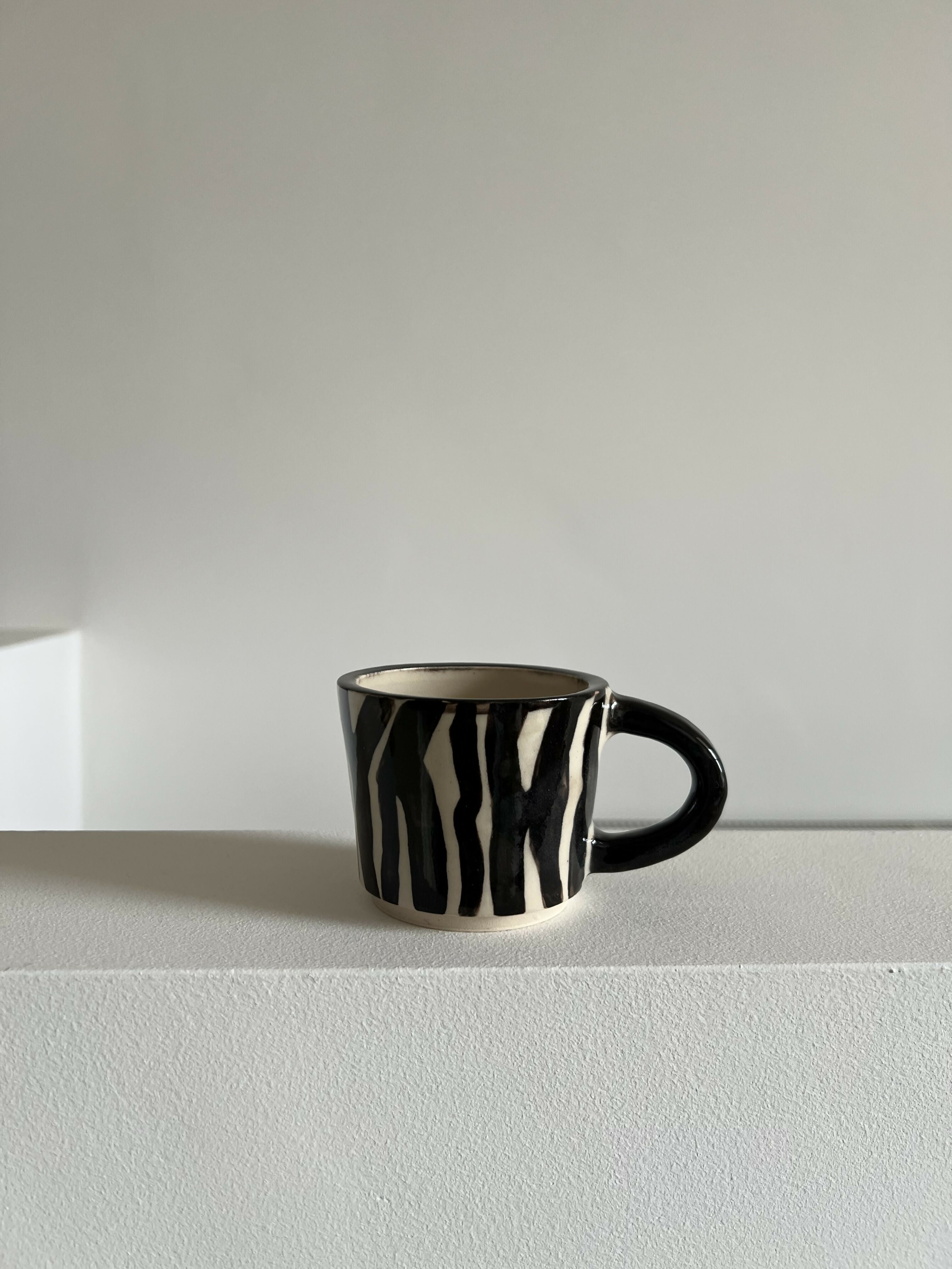 ZEBRA STRIPED SMALL MUG