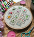 Preprinted Embroidery Pattern For Beginners - Botanical Stamps
