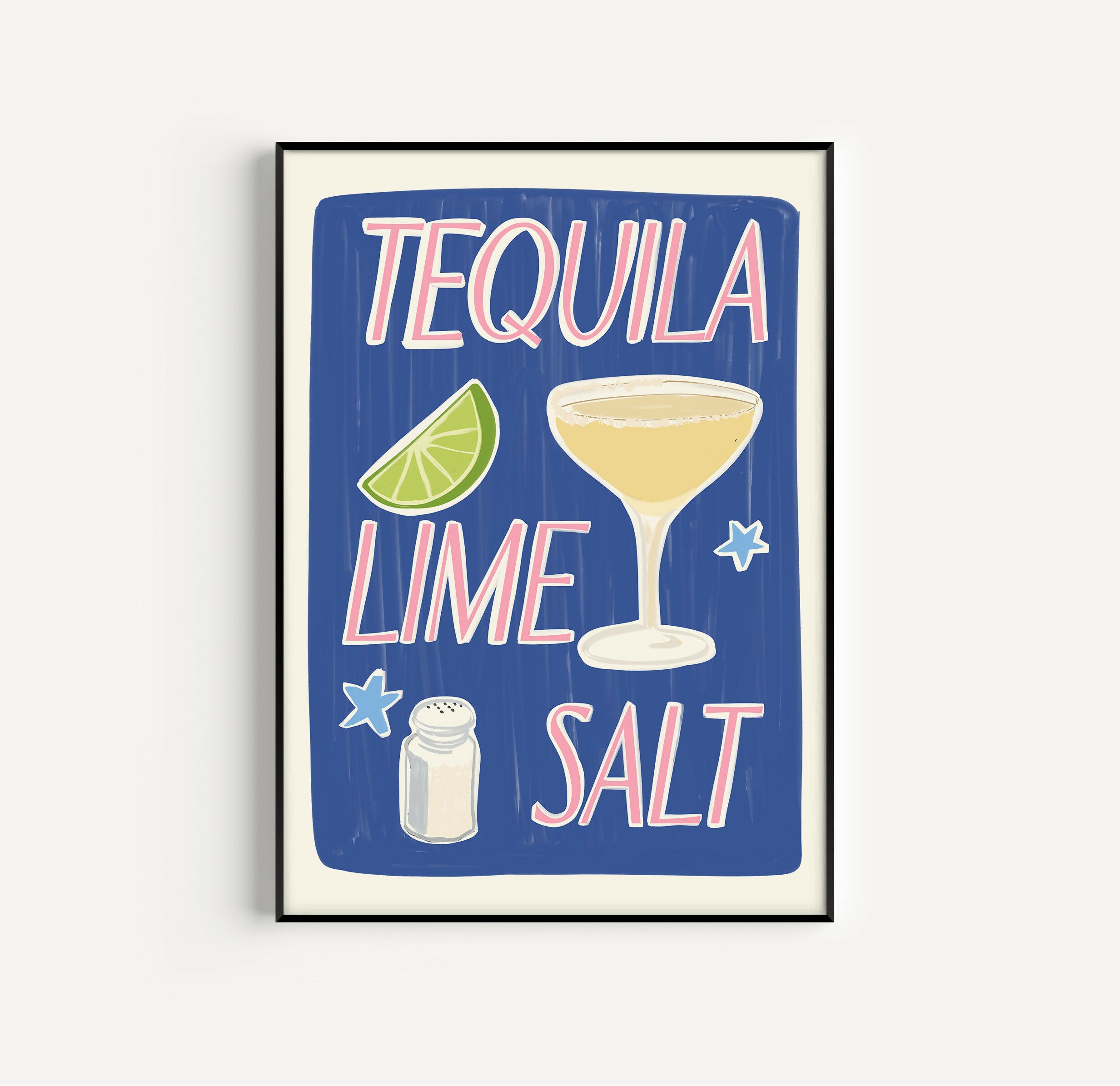 Tequila Lime Salt Art Print