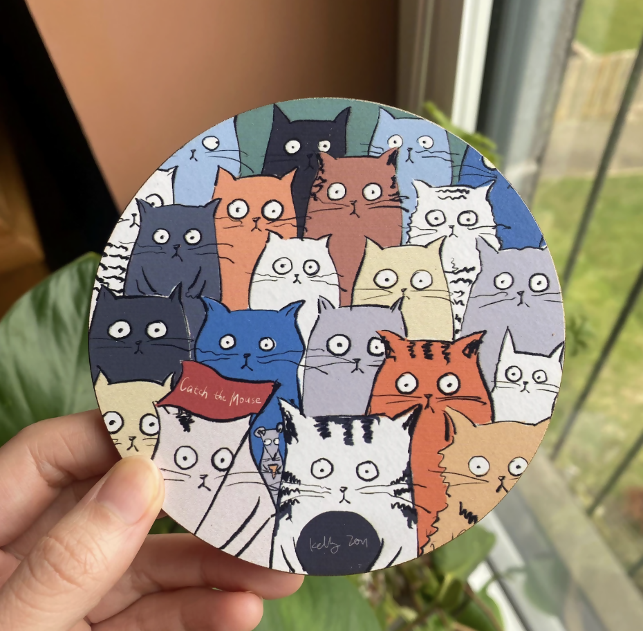 Cats Cork Coaster