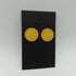 Yellow Enamel Circle Stud Earrings
