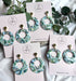 Aqua Collection - Round Polymer Clay Earrings