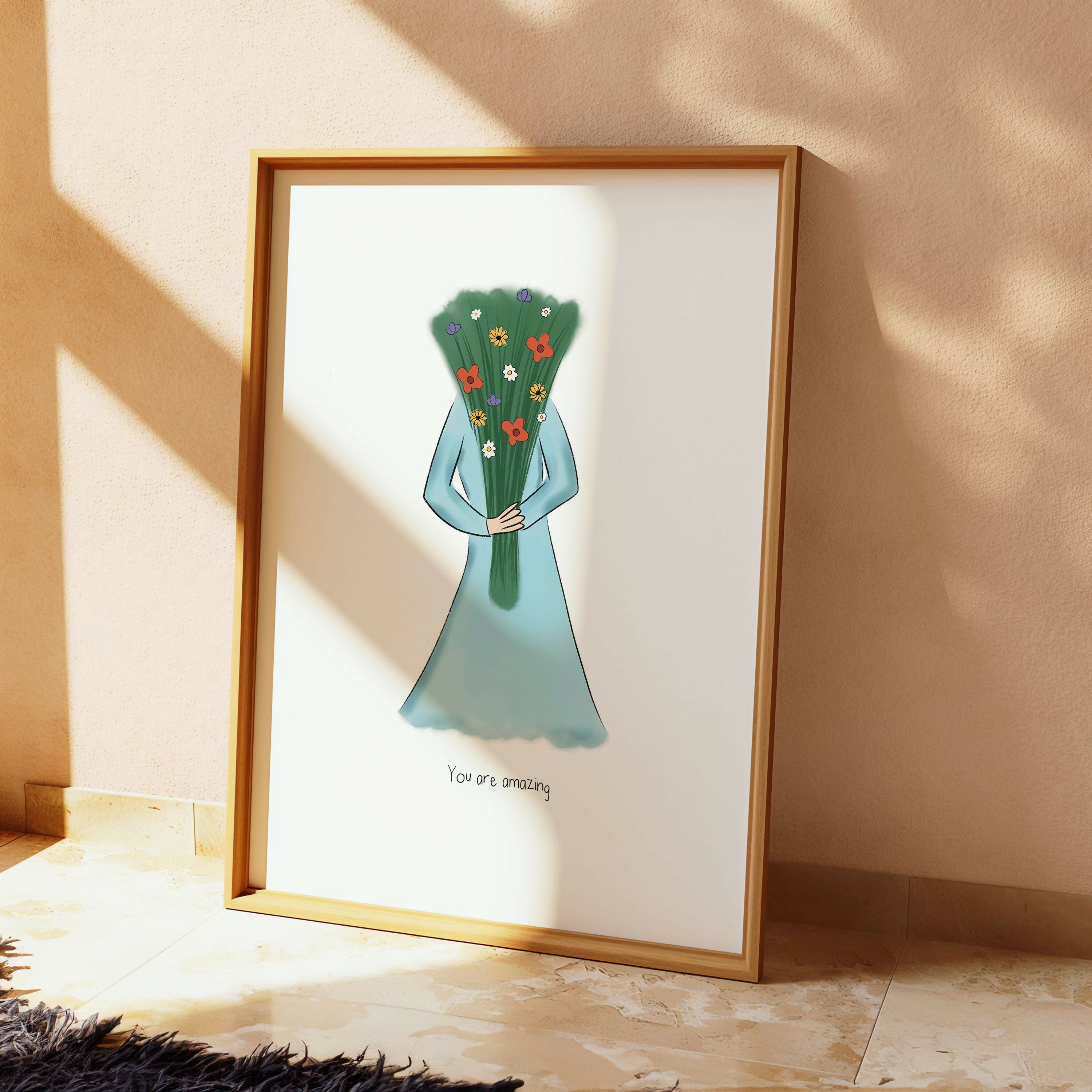 YOU ARE AMAZING DIGITAL ARTWORK AFFIRMATION PRINT