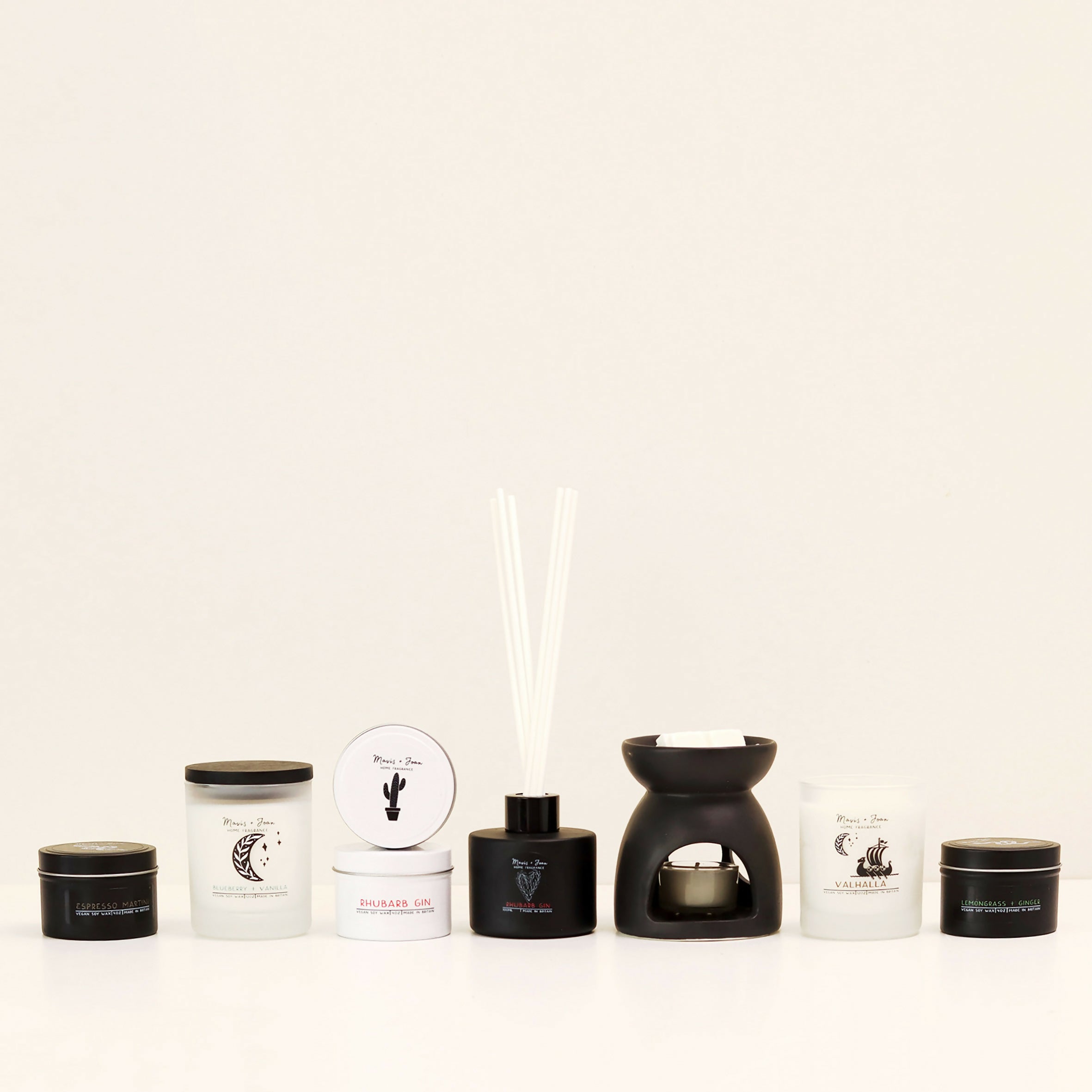 Car diffuser in ombre glass bottle