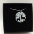Stag and Doe Enamel Pendant