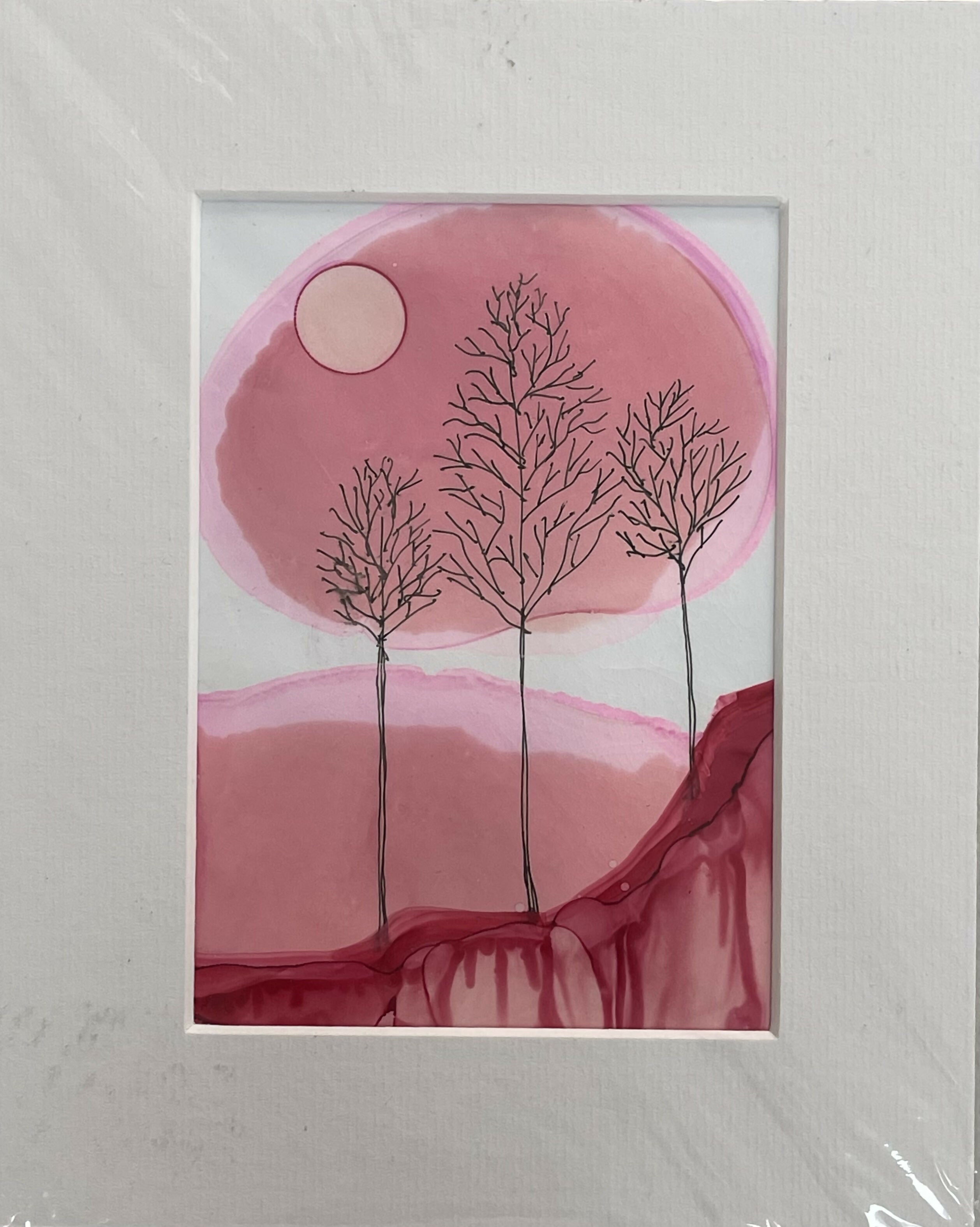 Red Sunset - Original Painting