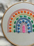 Preprinted Embroidery Pattern For Beginners - Rainbow