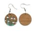 Snowdrops Dangle Earrings (Walnut)