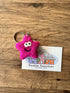 Felted Smiley Star Keyring