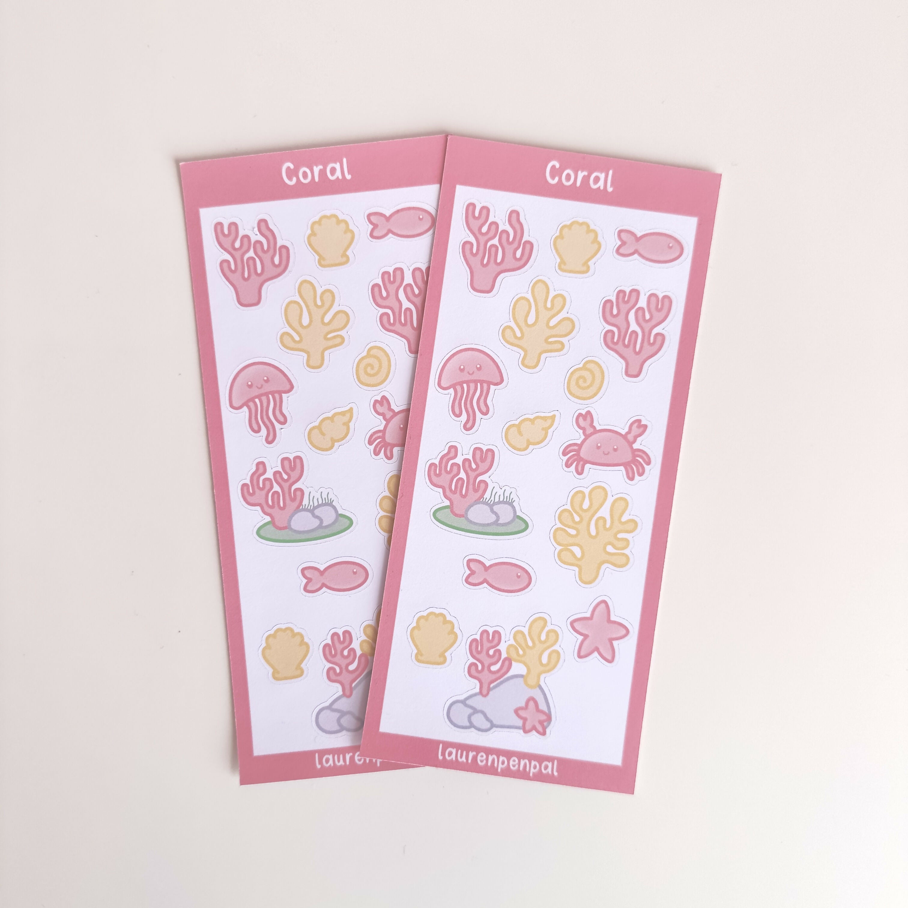 Coral Sticker Sheet