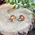 Dawn Mushroom Wooden Earrings