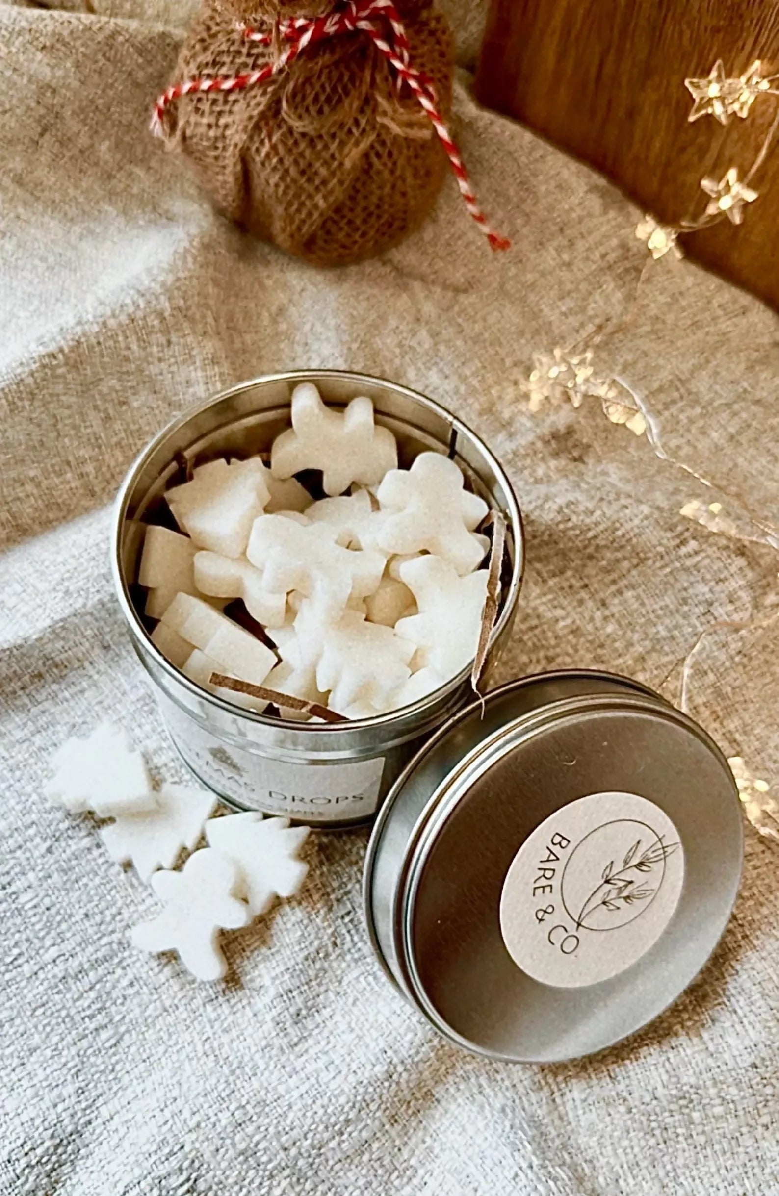 CHRISTMAS DROPS TIN FESTIVE WAX MELTS