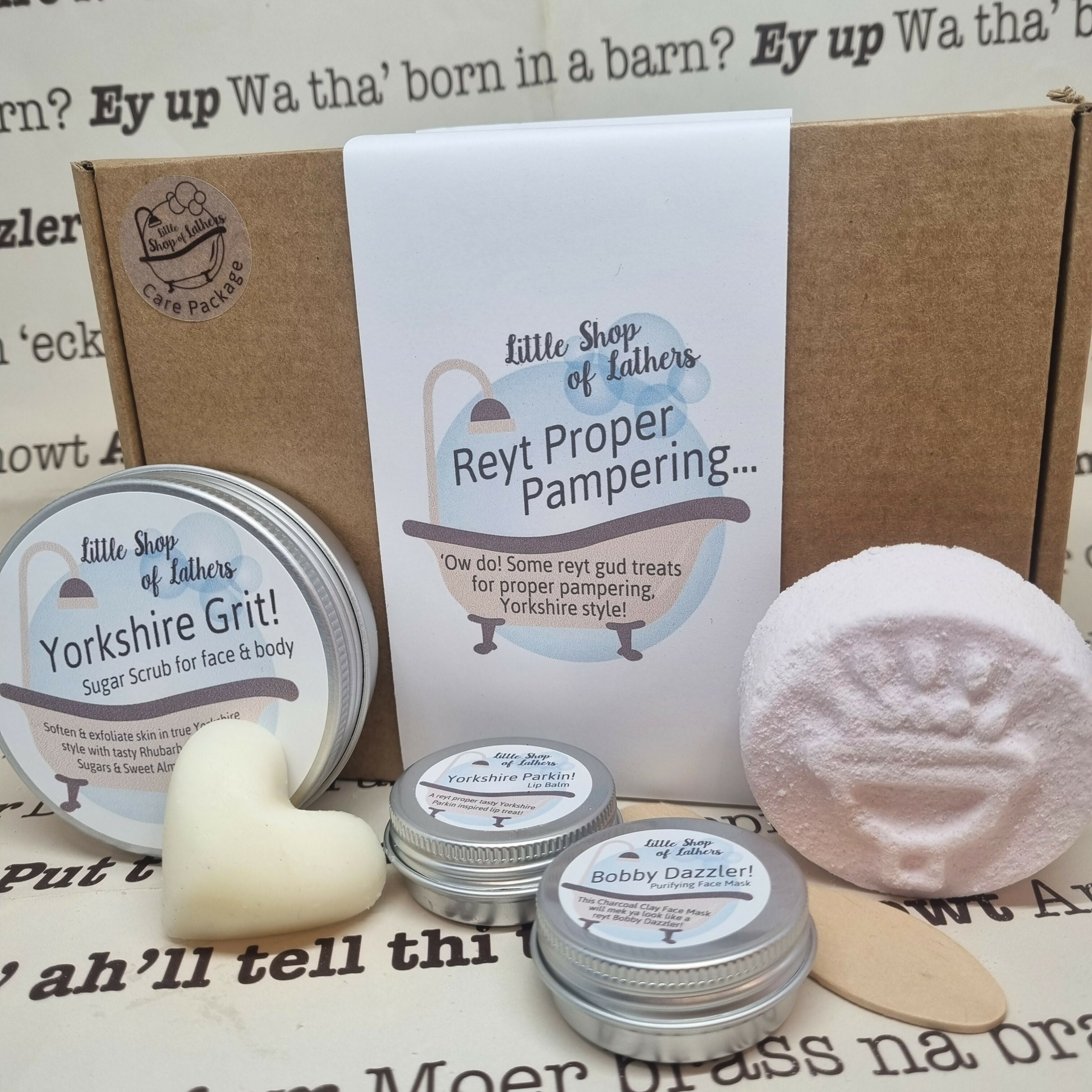 Reyt Proper Pampering! Yorkshire themed self care Gift Set