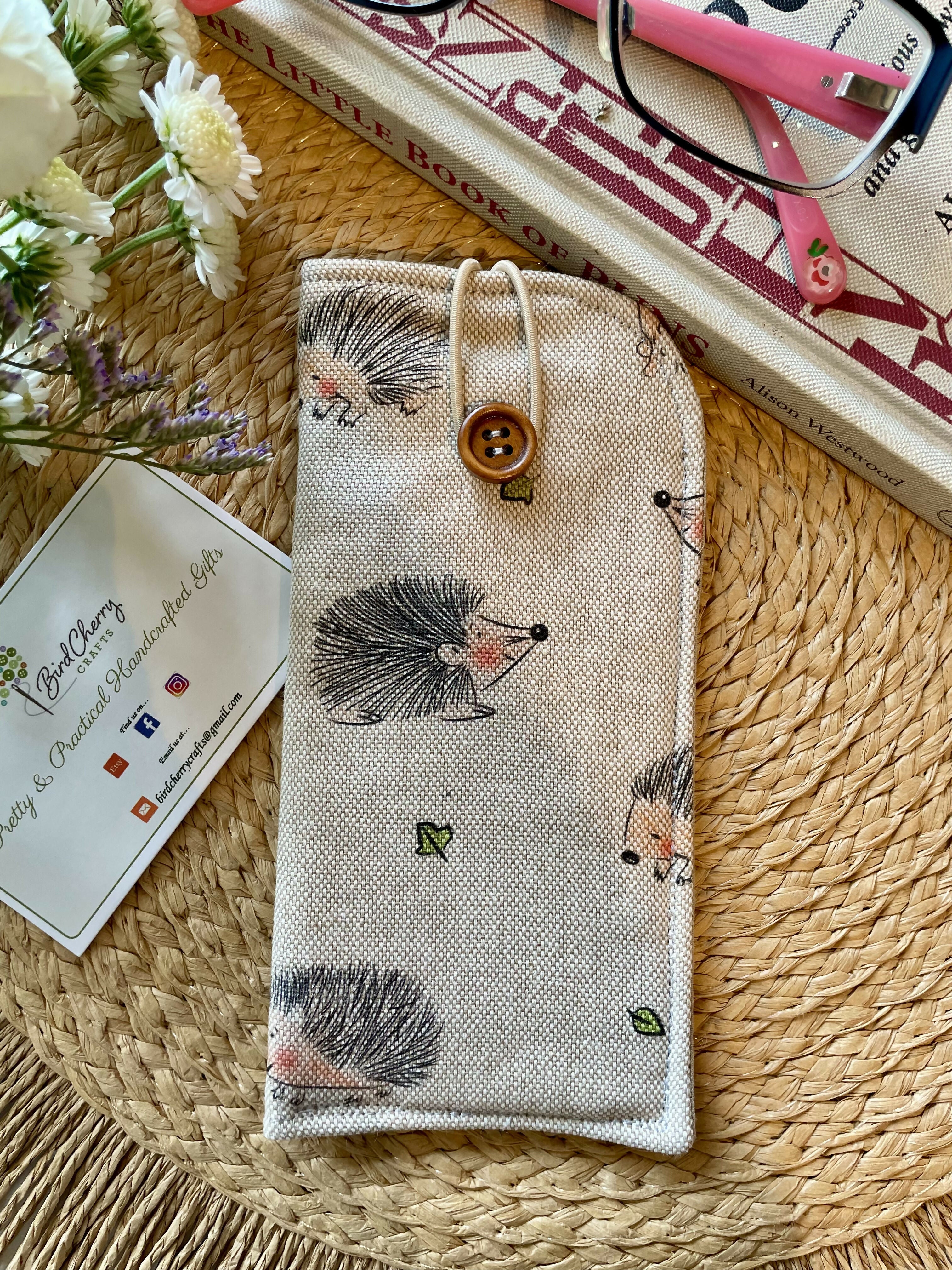 Hedgehog Print Glasses Case