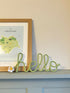Hello - Flower Wire Sign