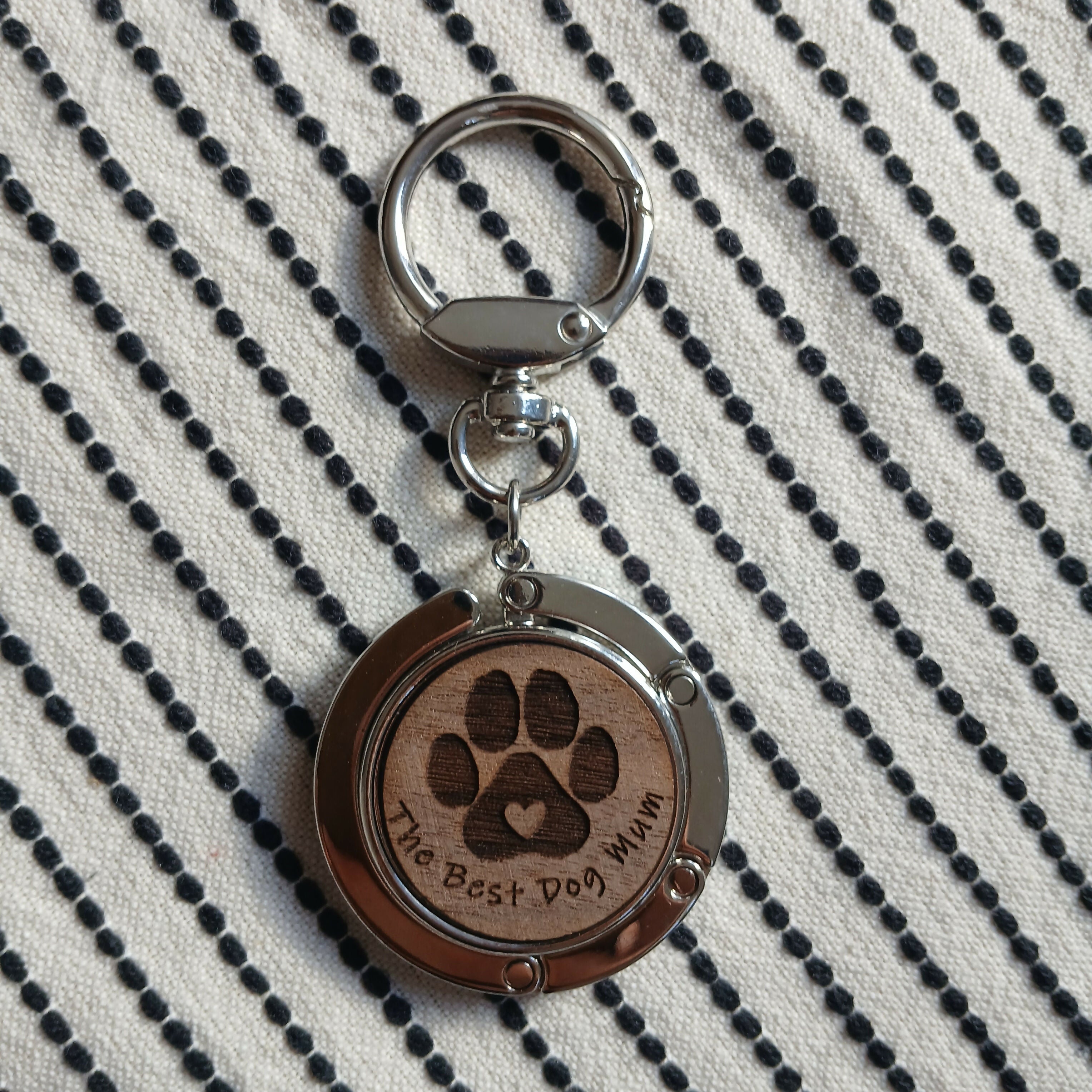 The Best Dog Mum Bag Hanger with Key Ring