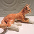 Ceramic Ginger cat sculpture