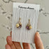 Pendant Crystal Embroidery Earrings (Waterdrop)