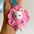Seashell Mouse Felt Keyring