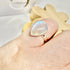 WHITE MOONSTONE RING SIZE M