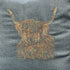 Highland Cow Embroidered Scatter Cushion in Teal