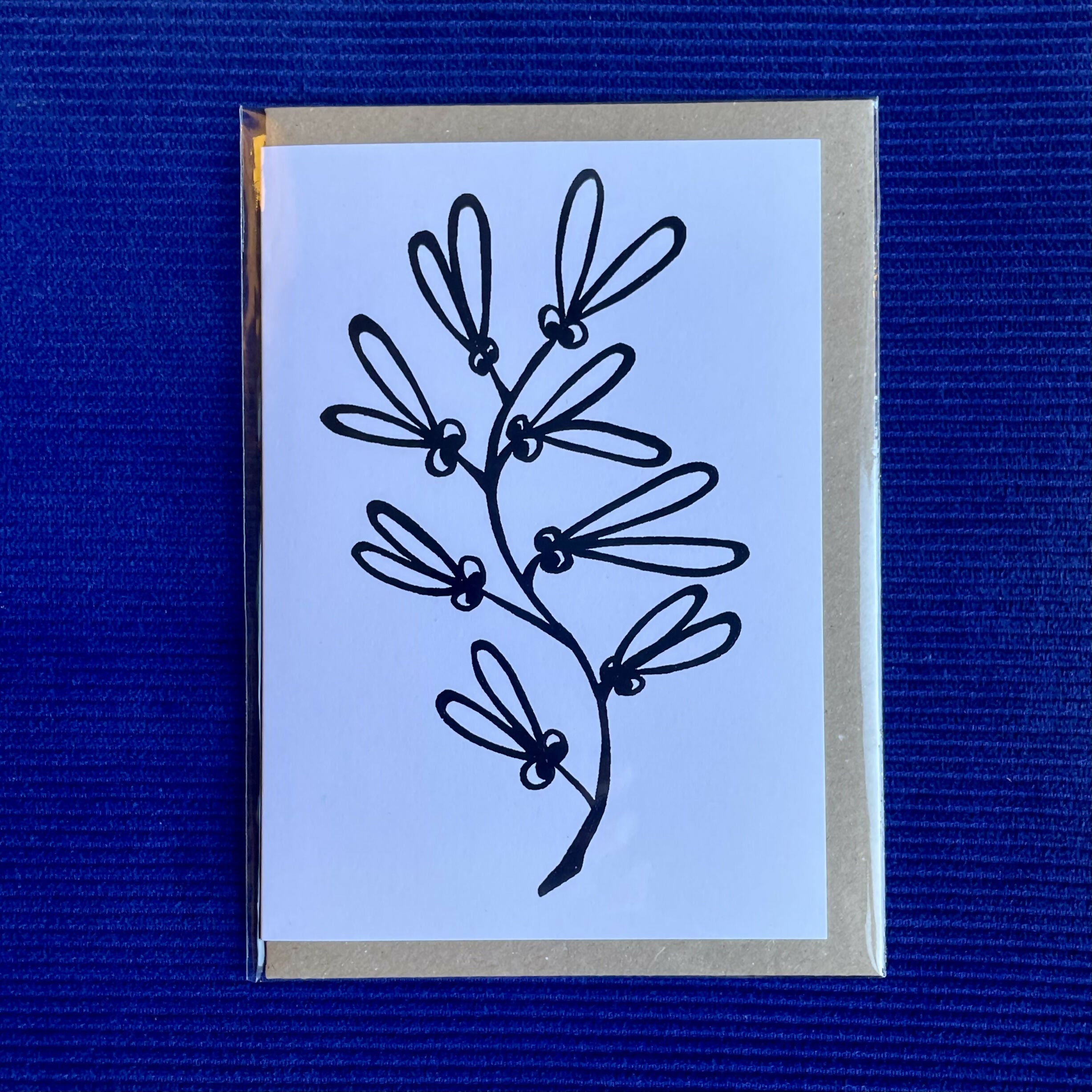Mistletoe Card – Pen And Ink Design