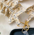 Handmade Ruffled Crossbody Phone Strap Yellow Ditsy