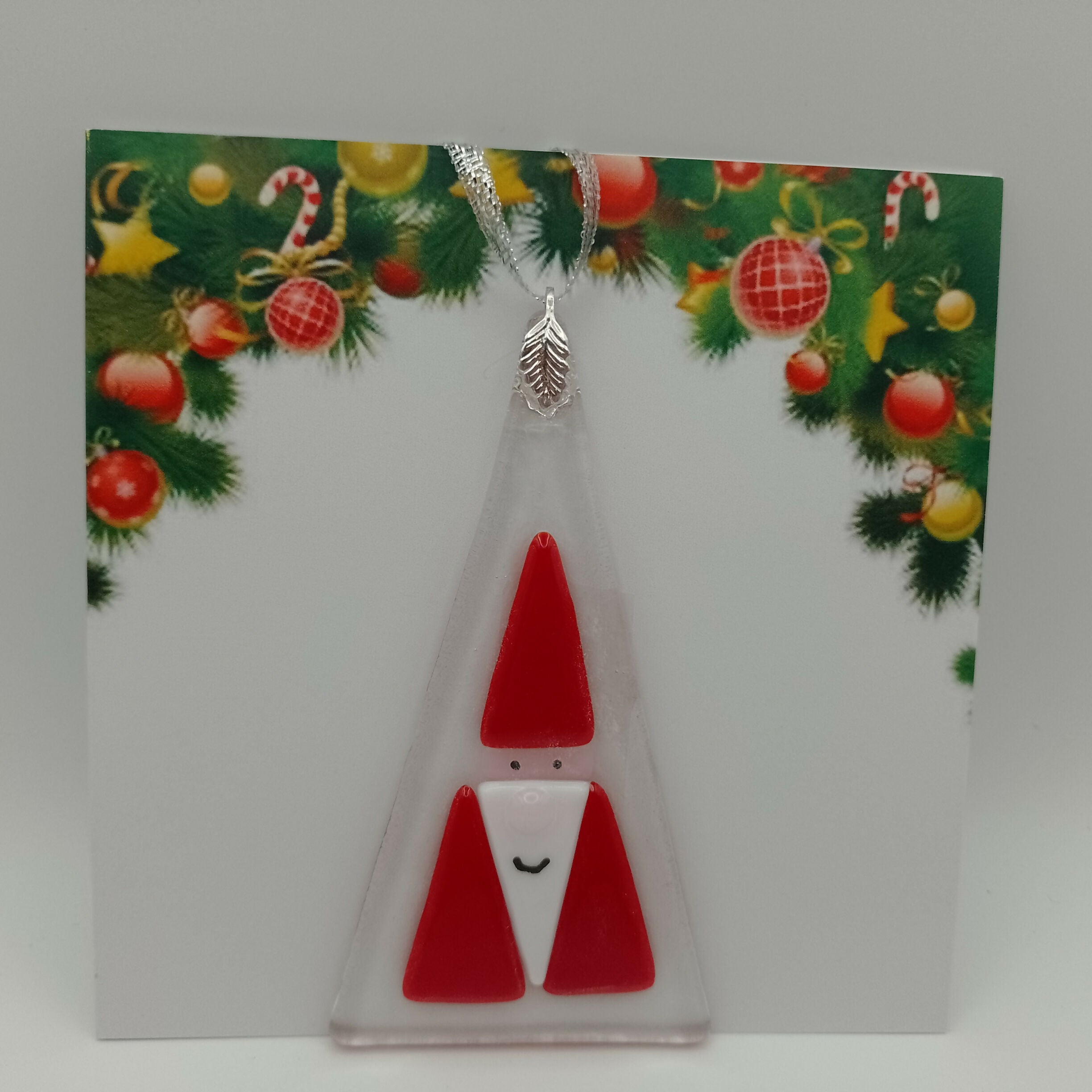 Fused Glass Christmas Card